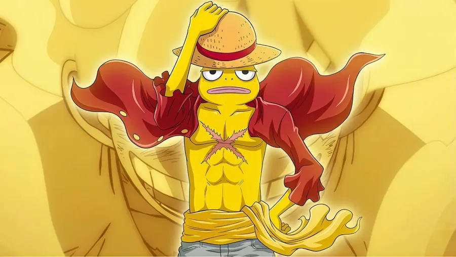 VIVYX in a red open shirt and straw hat, arms out