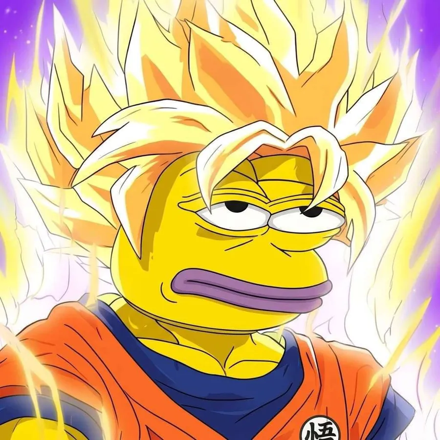VIVYX with golden Super Saiyan hair and an aura